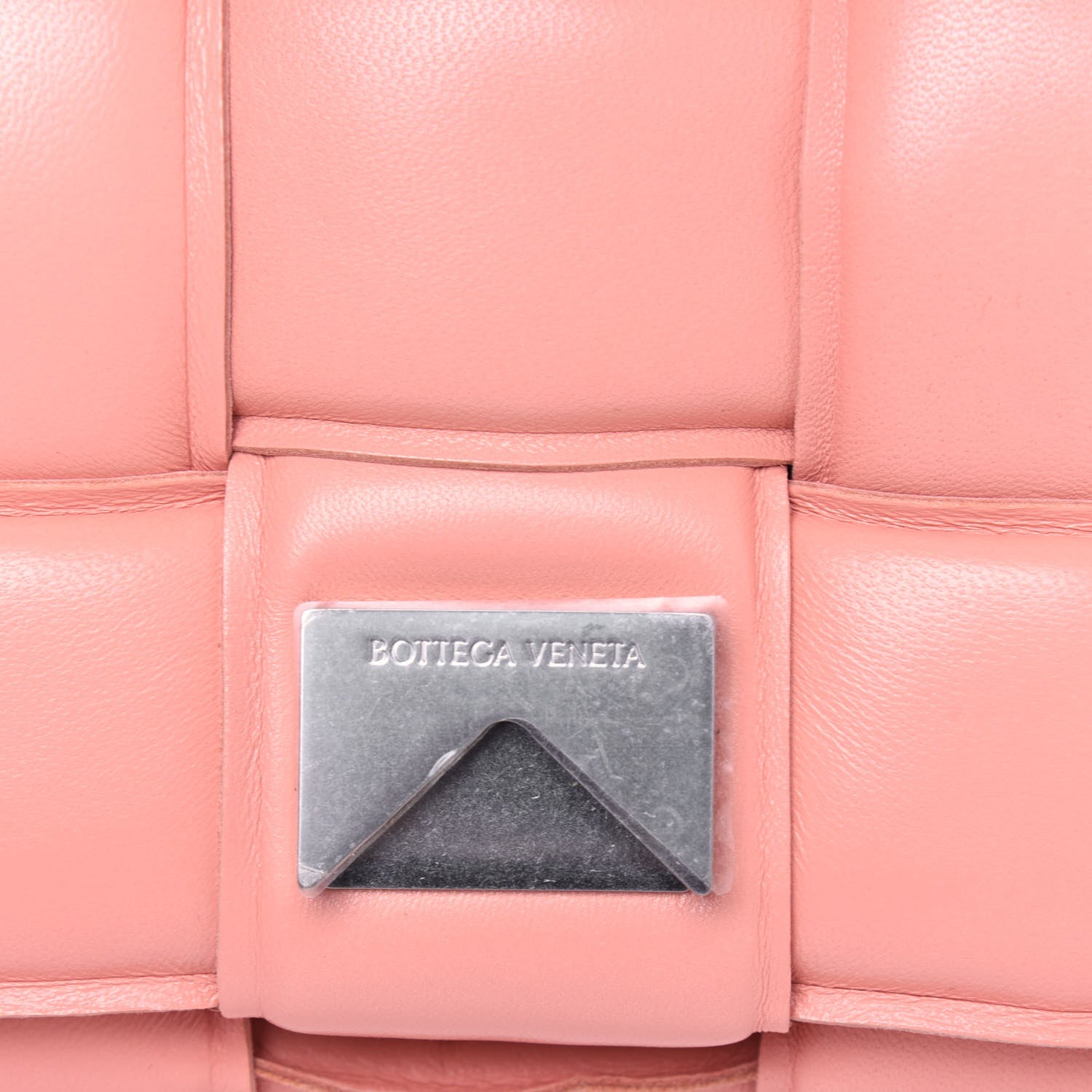 Bottega Veneta Nappa Maxi Intreccio Padded Cassette Crossbody Bag Peachy 10 of 13