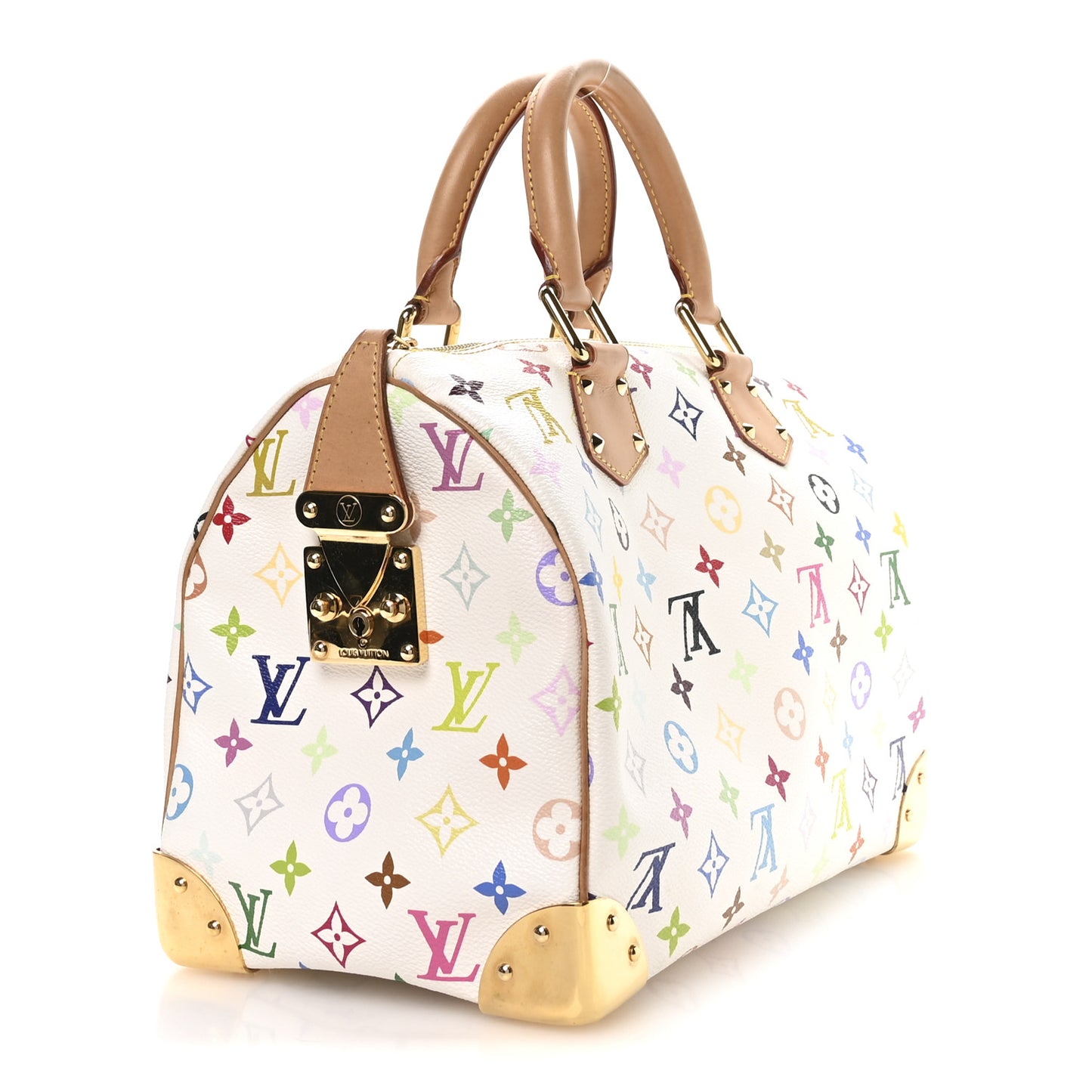 Monogram Multicolor Speedy 30 White