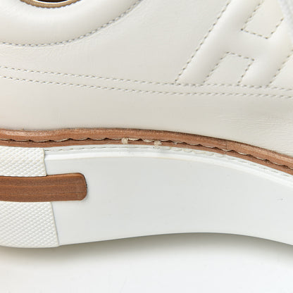 Hermes Calfskin Pegase Pop Polo Sneakers 37.5 Multicolor White 10 of 11