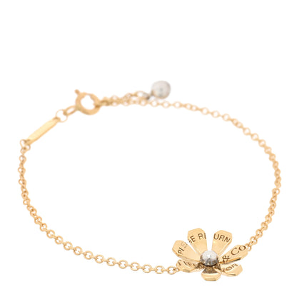 Tiffany 18K Yellow Gold Sterling Silver Return to Tiffany Love Bugs Daisy Bracelet 1 of 4