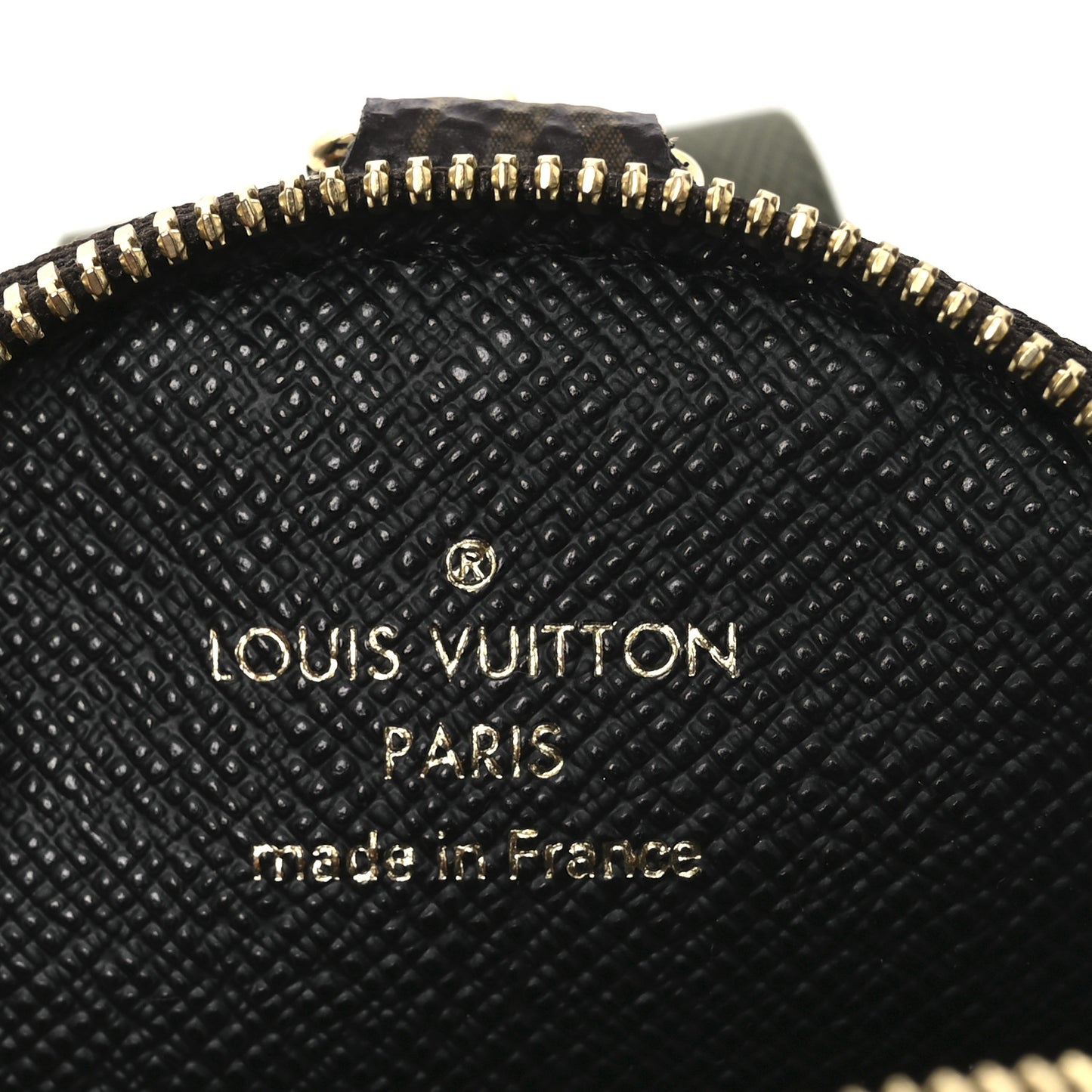 Nylon Monogram Strap with Coin Purse Kaki