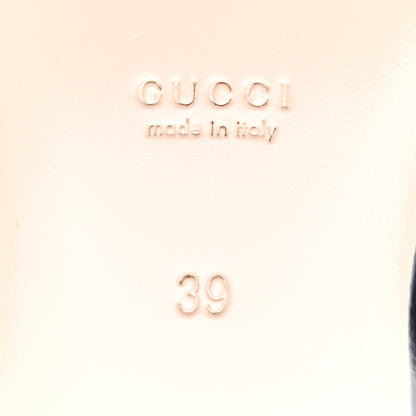 Gucci Monogram Jumbo GG Malaga Kid Womens Princetown Slippers 39 Camel Ebony New Acero Beige 6 of 8