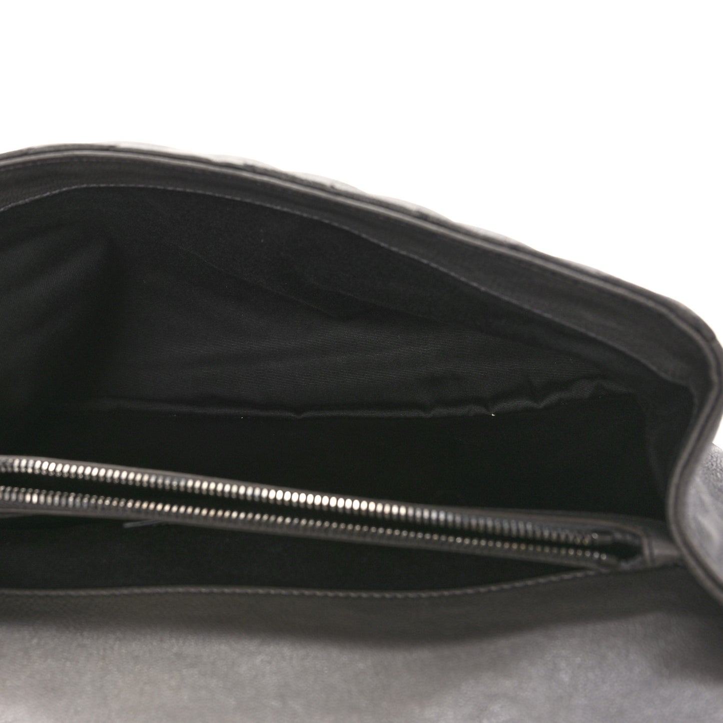 Sheepskin Matelasse Large Monogram College Satchel Dark Anthracite