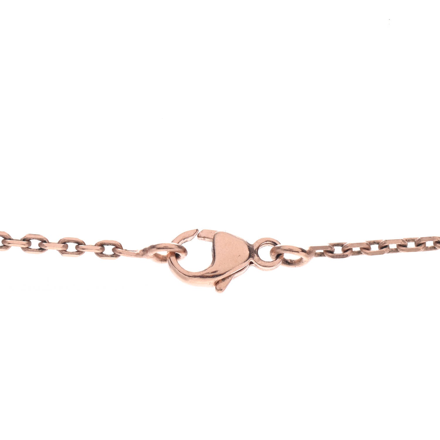 Hermes Lacquered Rose Gold Pop H Pendant Necklace White 4 of 5