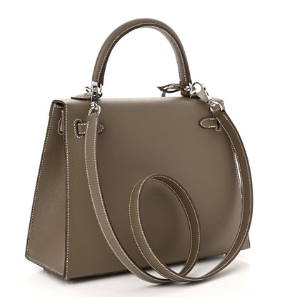 Hermes Epsom Kelly Sellier 25 Etoupe 3 of 11