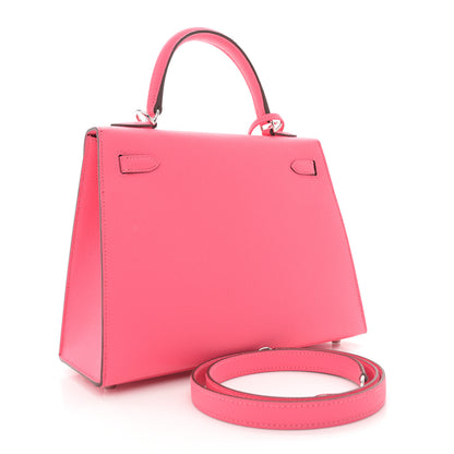 Hermes Epsom Kelly Sellier 25 Rose Azalee 3 of 11