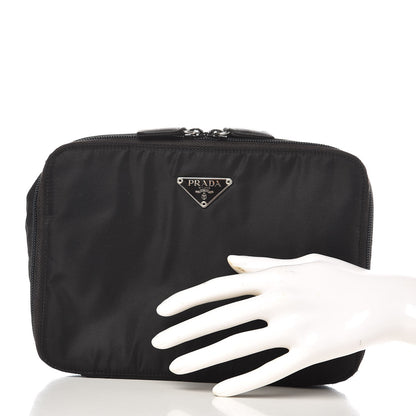 Prada Nylon Vela Cosmetic Pouch Black 2 of 8