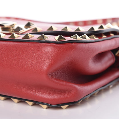 Valentino Garavani Vitello Mini Rockstud Flap Saddle Crossbody Bag Rosso Valentino 12 of 12