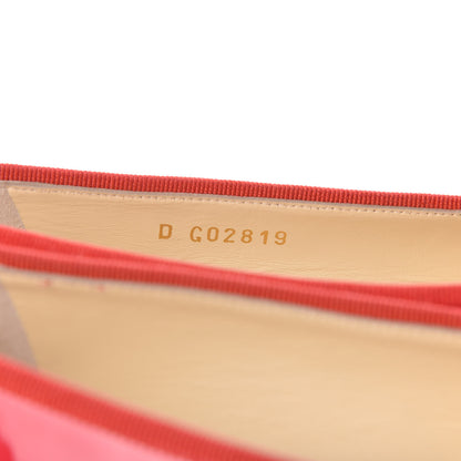 Chanel Patent Calfskin CC Cap Toe Ballerina Flats 36 Coral 8 of 10
