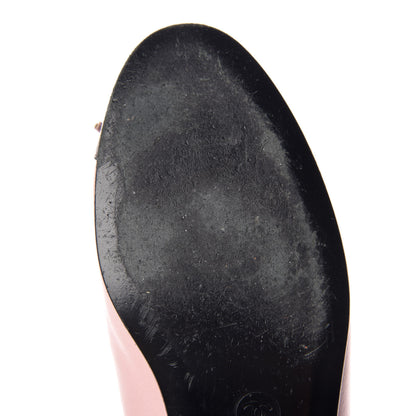 Chanel Lambskin CC Cap Toe Ballerina Flats 36.5 Light Pink Black 13 of 15