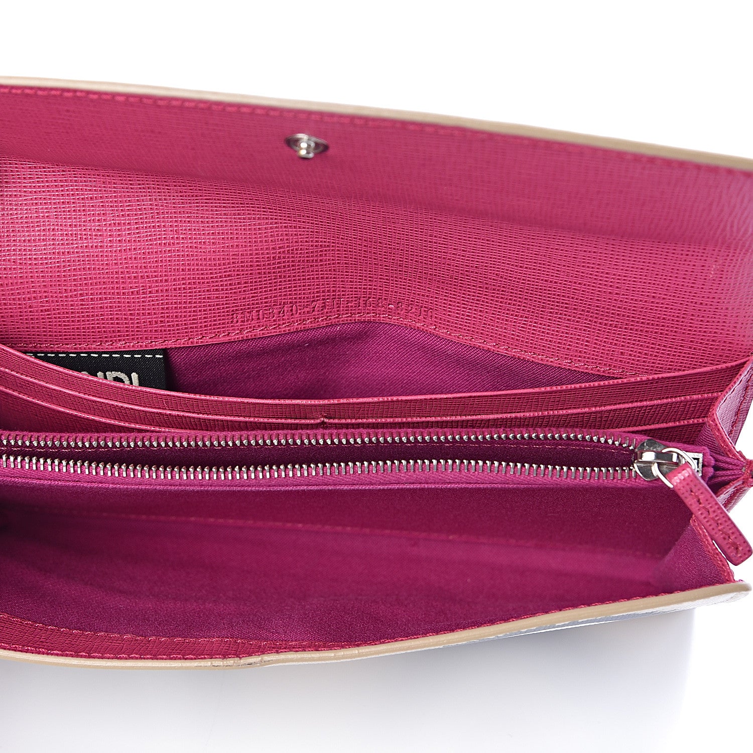 Fendi Vitello Elite Crystal Eye Monster Simply Continental Wallet Bellini Multicolor 5 of 8