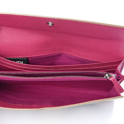 Fendi Vitello Elite Crystal Eye Monster Simply Continental Wallet Bellini Multicolor 5 of 8