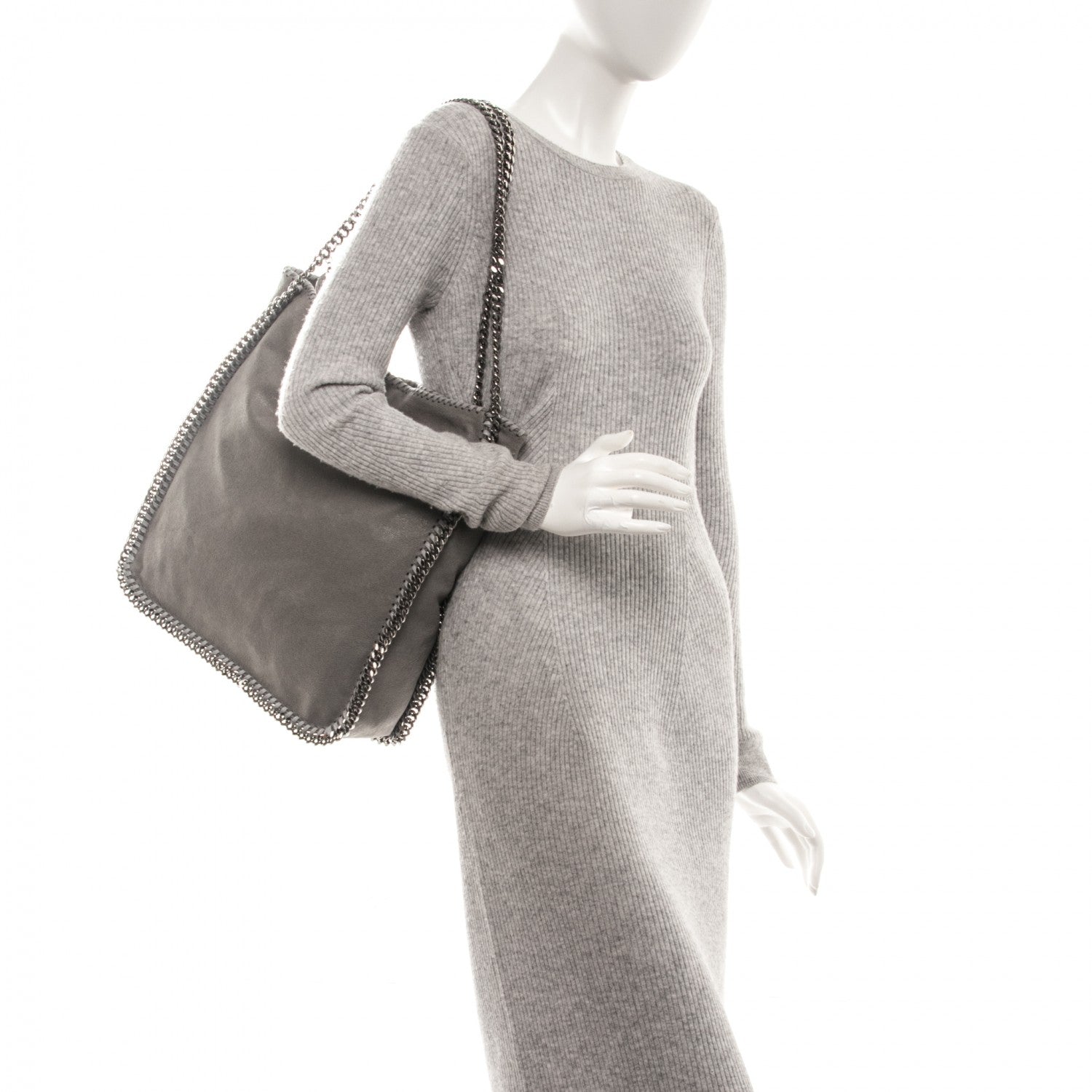 Stella McCartney Shaggy Deer Falabella Tote Grey 2 of 6