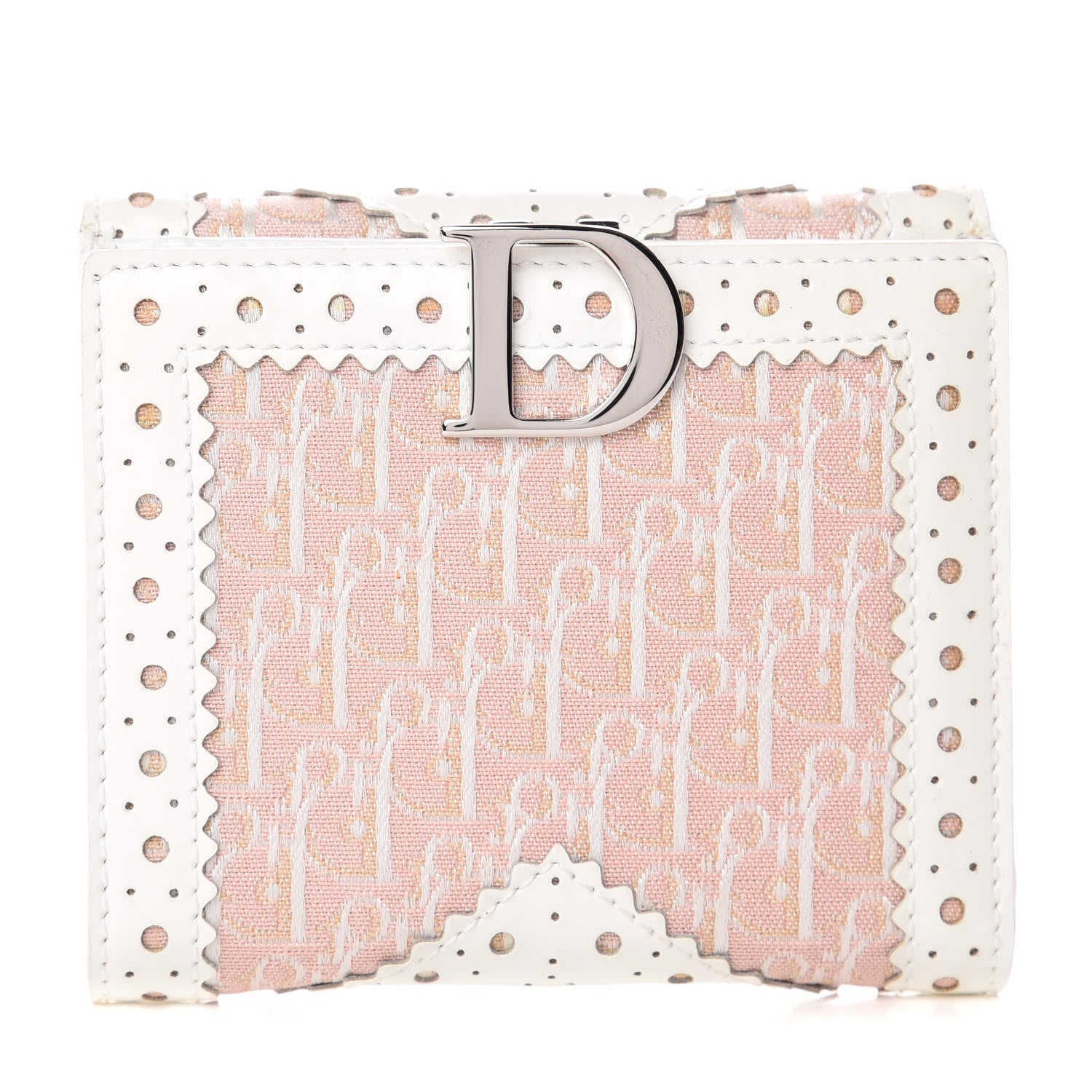 Christian Dior Monogram Compact Wallet Rose Clair 1 of 14