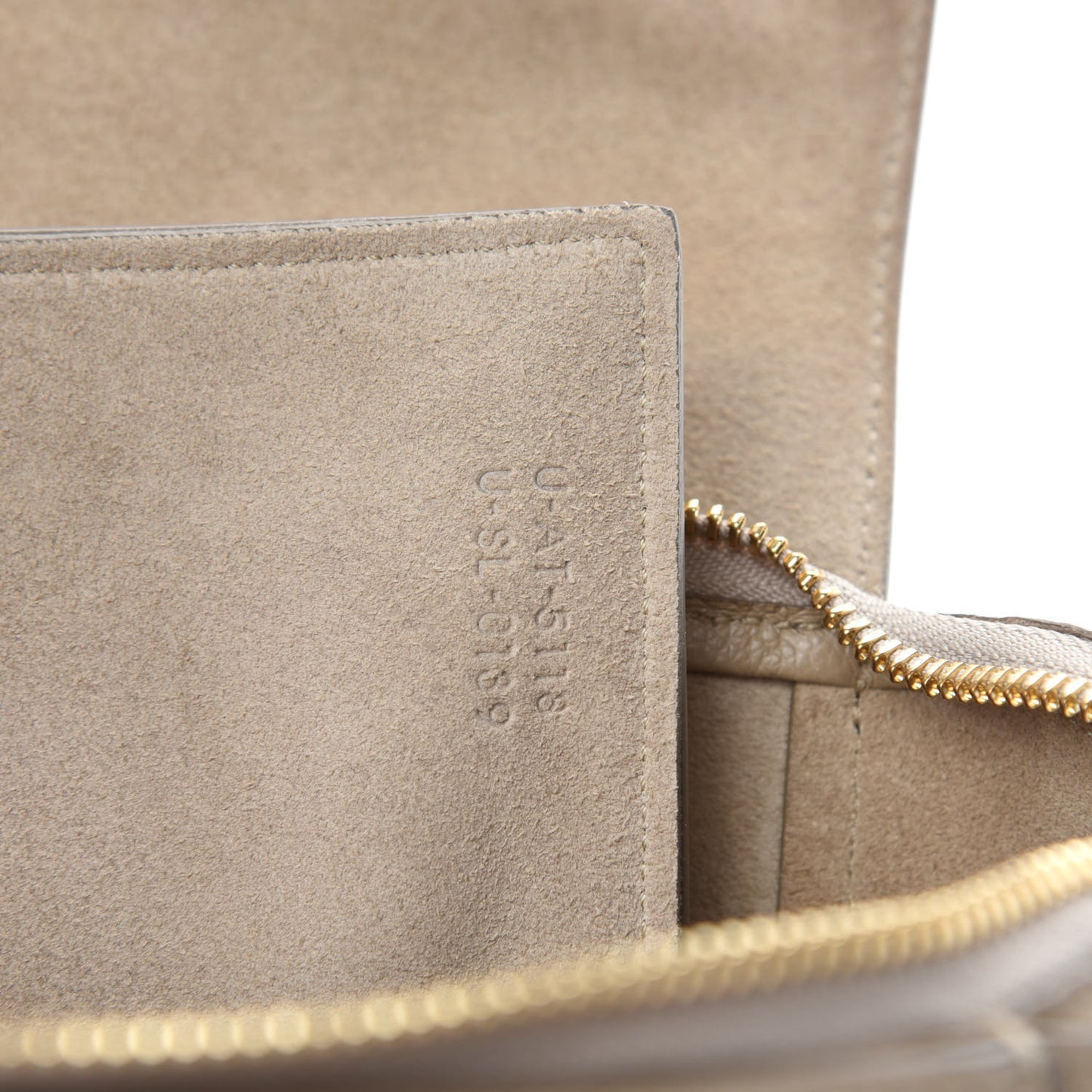 Grained Calfskin Micro Belt Bag Light Taupe
