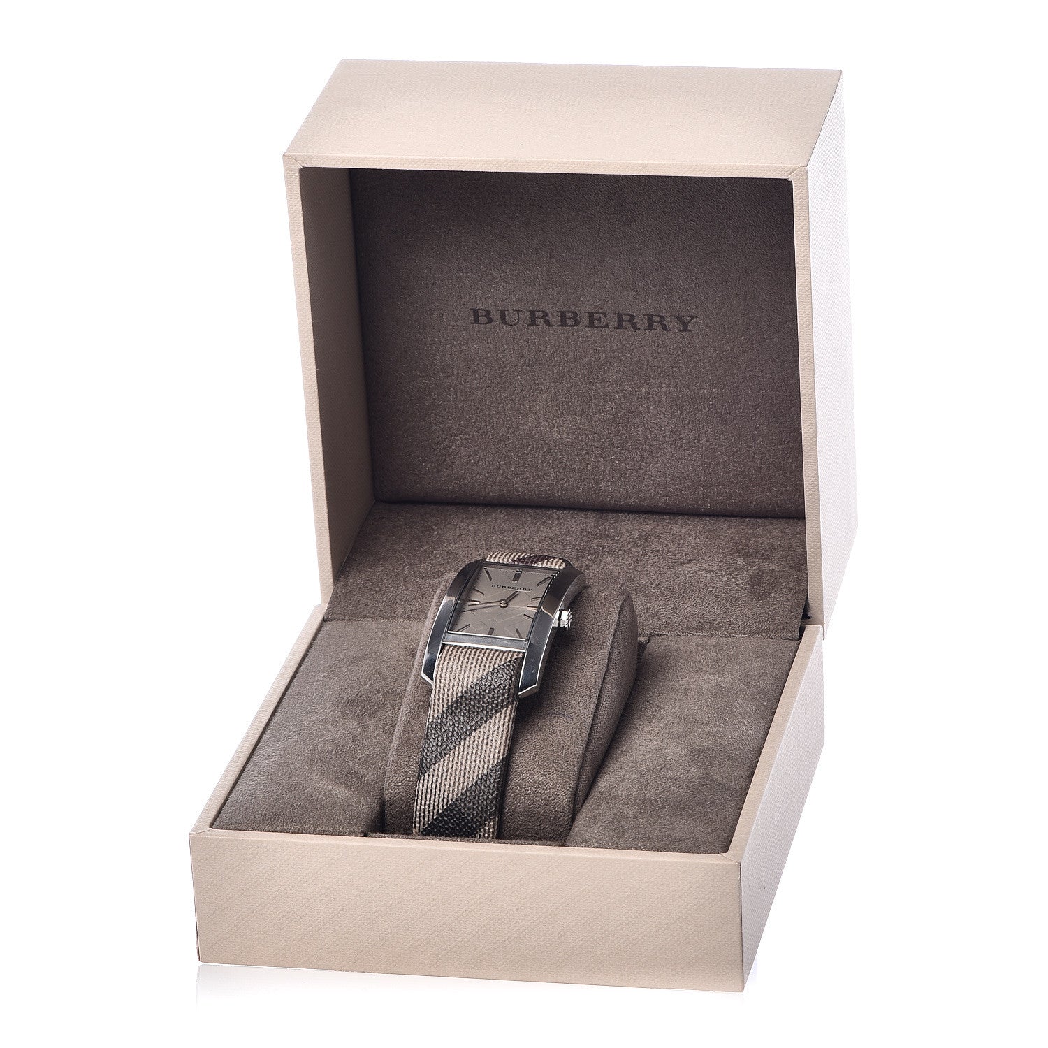 Burberry Stainless Steel Calfskin 25mm Heritage Nova Check Quartz Watch Taupe BU9404 6 of 6