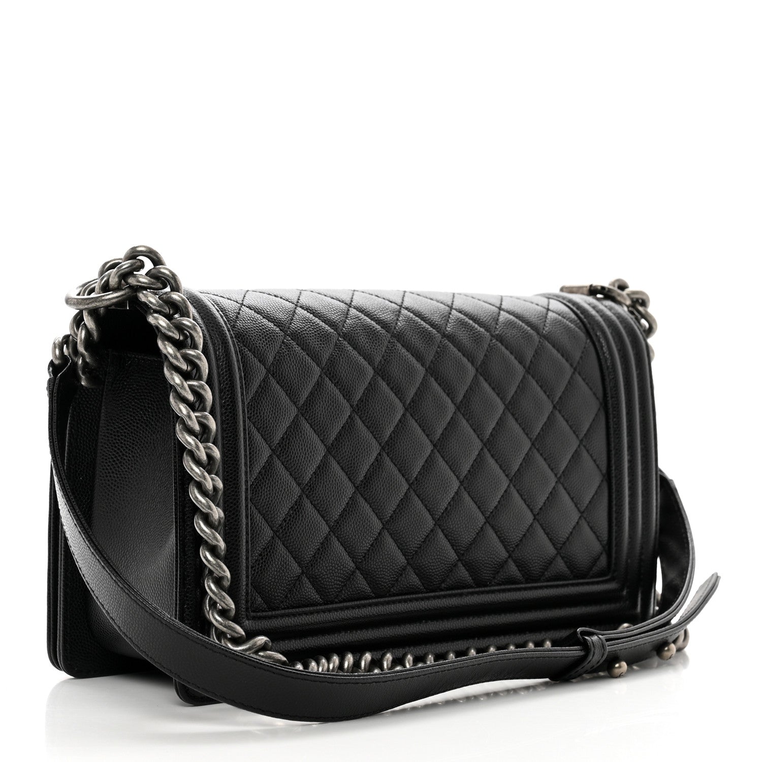 Chanel Caviar Quilted Medium Boy Flap Black 3 of 9