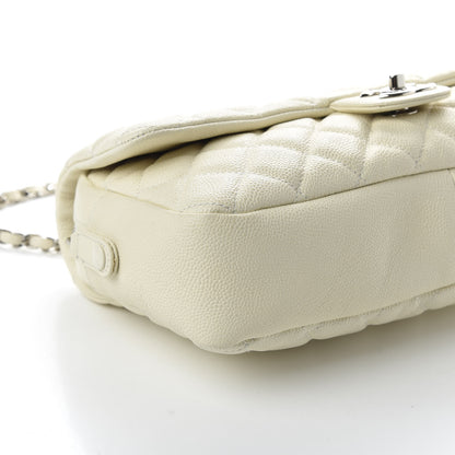 Chanel Caviar Quilted Jumbo Easy Flap Dark White 8 of 11