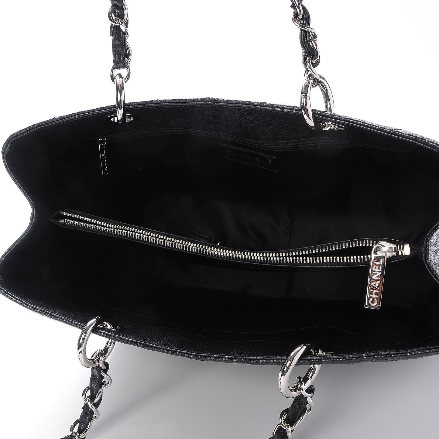 Caviar Quilted Grand Shopping Tote GST Black