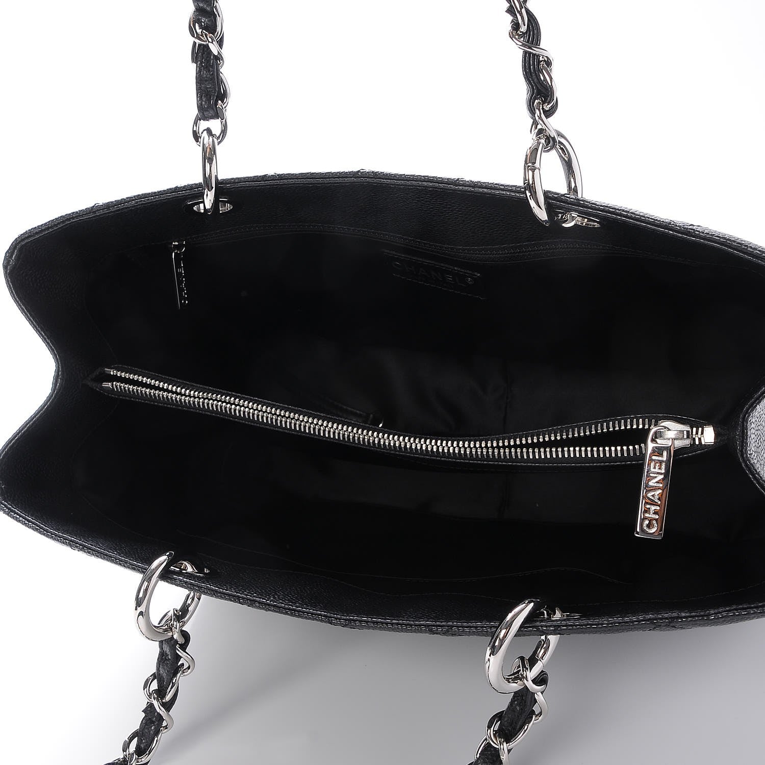 Chanel Caviar Quilted Grand Shopping Tote GST Black 5 of 8
