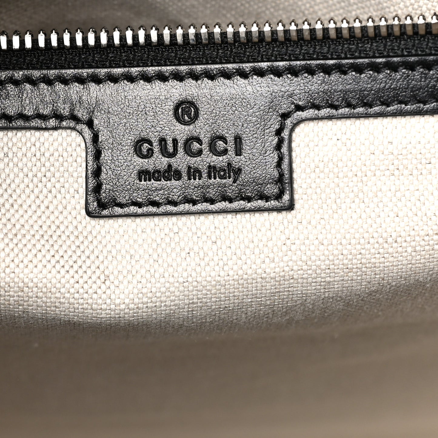 Calfskin GG Tennis Embossed Medium Tote Bag Black