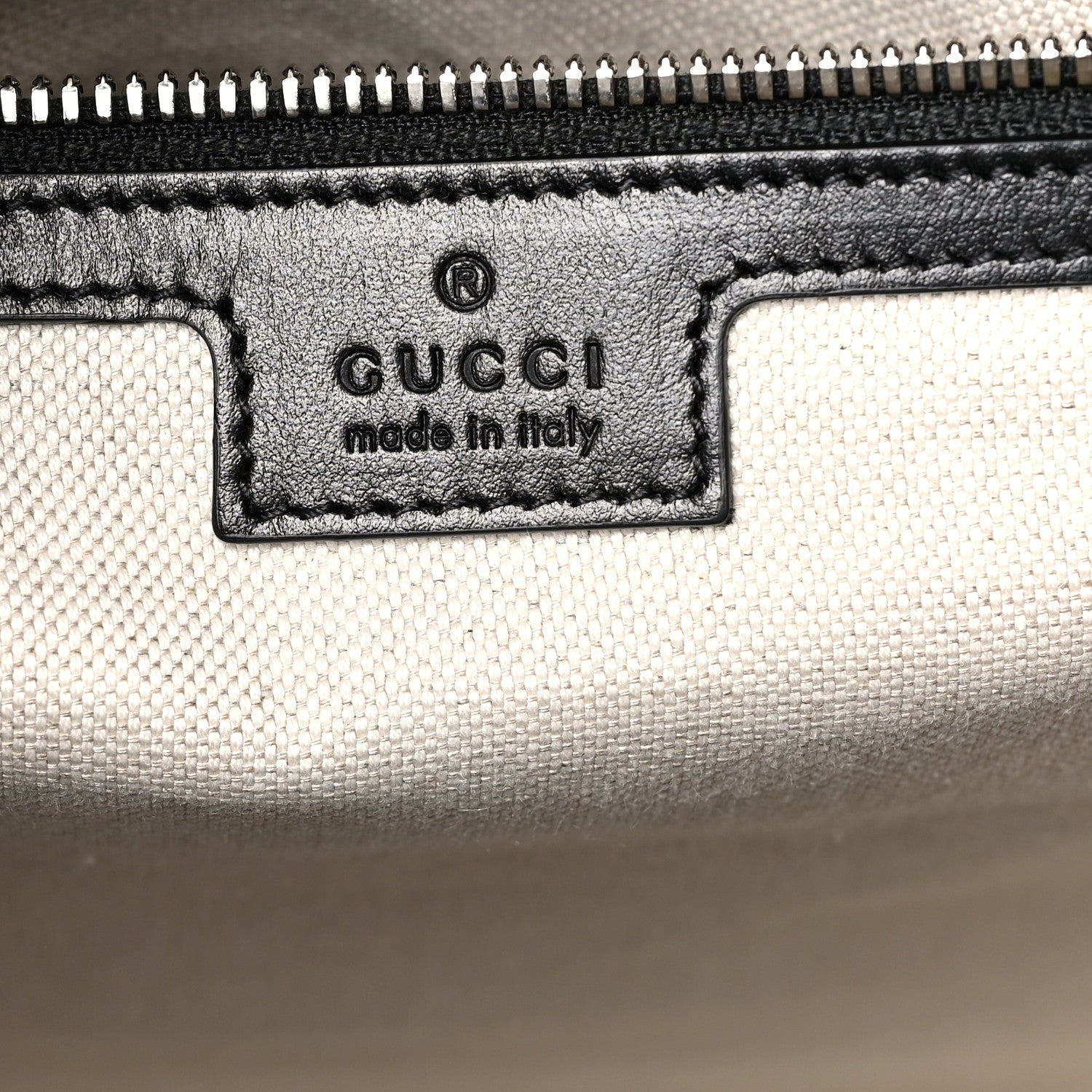 Gucci Calfskin GG Tennis Embossed Medium Tote Bag Black 5 of 8