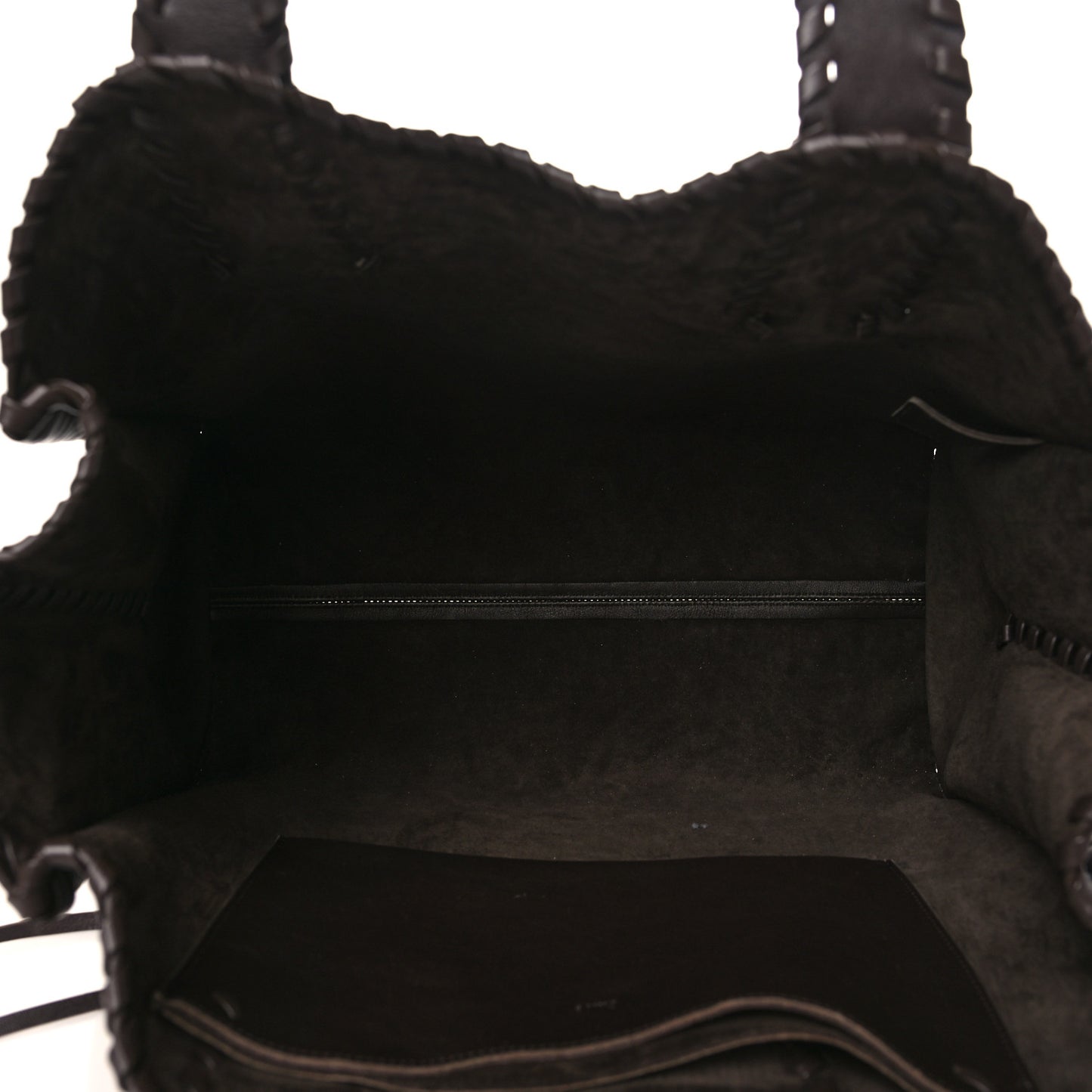 Calfskin Large Mony Tote Bold Brown
