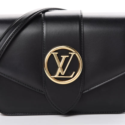 Louis Vuitton Smooth Calfskin LV Pont 9 Black 7 of 10
