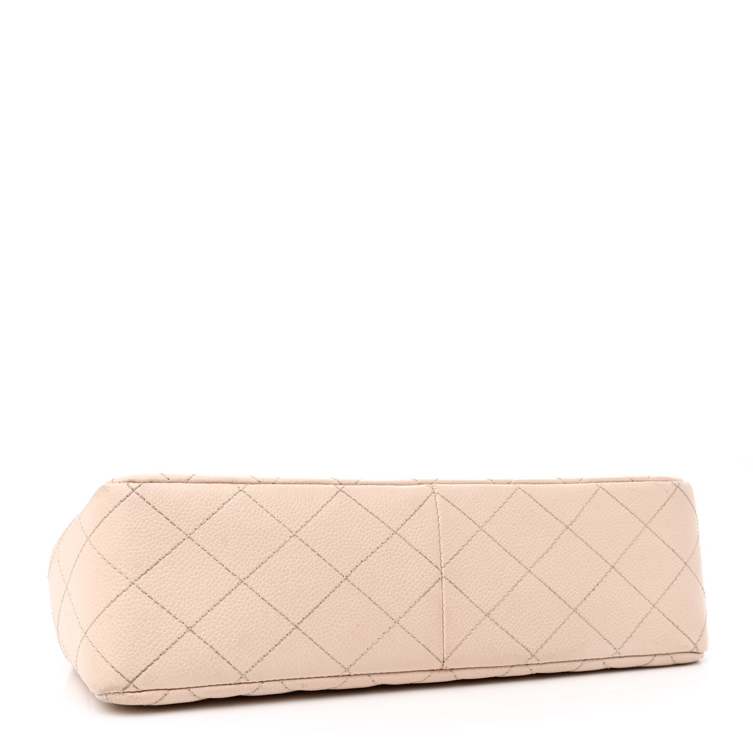 Chanel Caviar Quilted Jumbo Single Flap Beige Clair 4 of 16