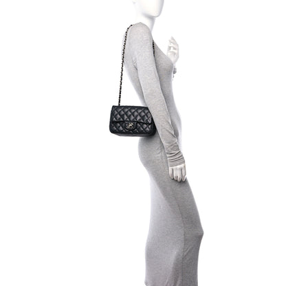 Chanel Caviar Quilted Mini Rectangular Flap Black 2 of 10