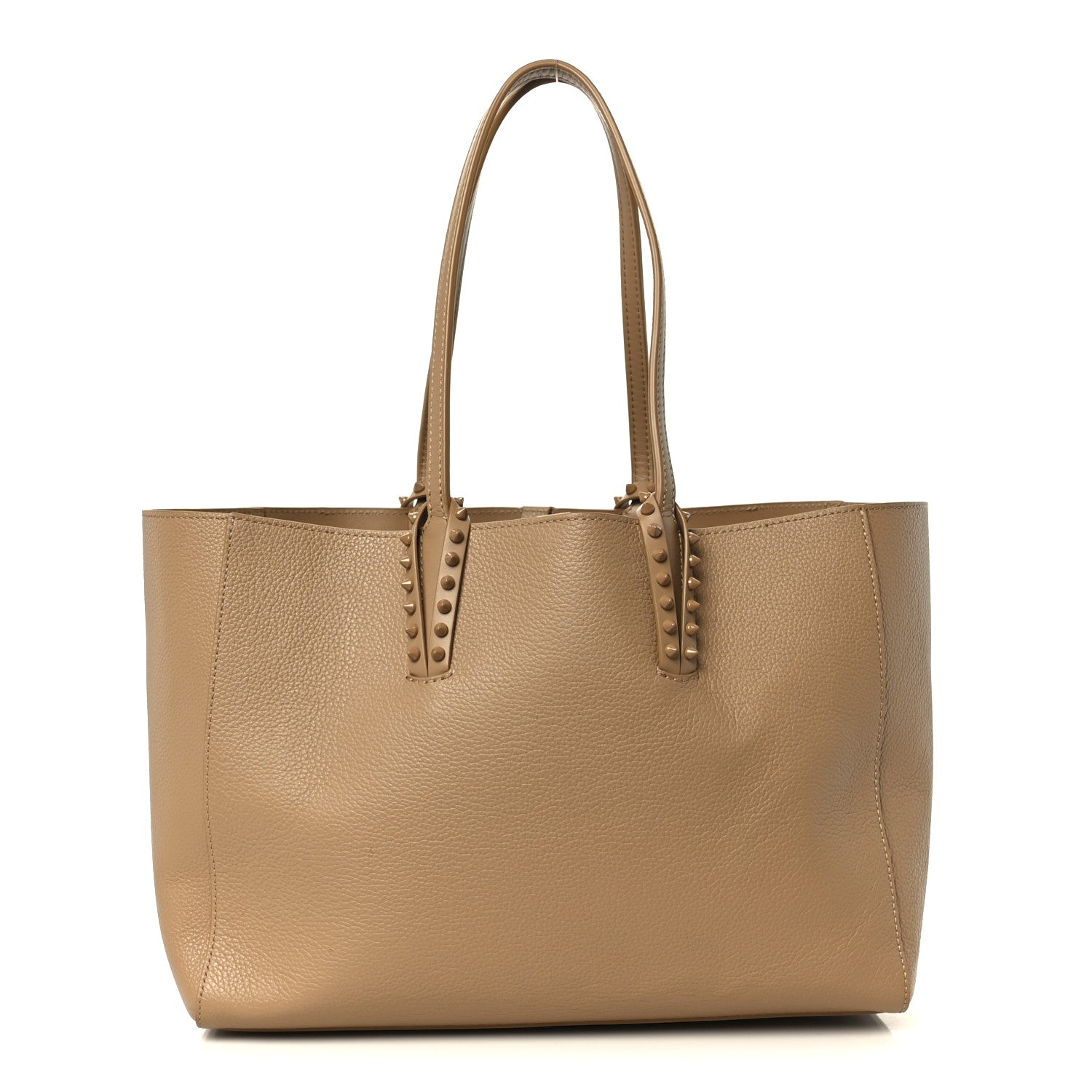 Christian Louboutin Grained Calfskin Small Cabata Soft Tote Lionne 1 of 12