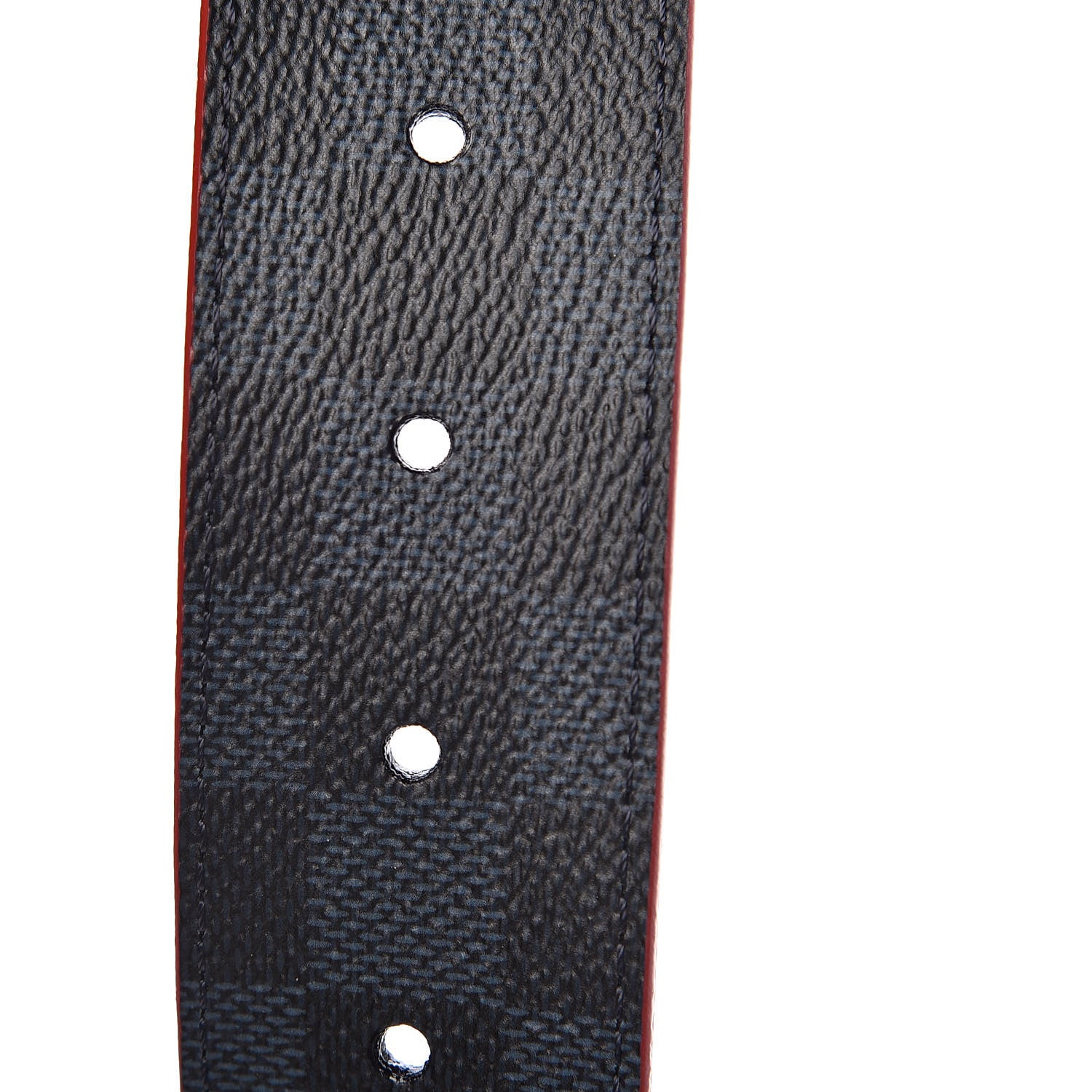 Louis Vuitton Damier Cobalt Infini Reversible Belt 95 38 Rouge 4 of 7