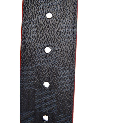 Louis Vuitton Damier Cobalt Infini Reversible Belt 95 38 Rouge 4 of 7