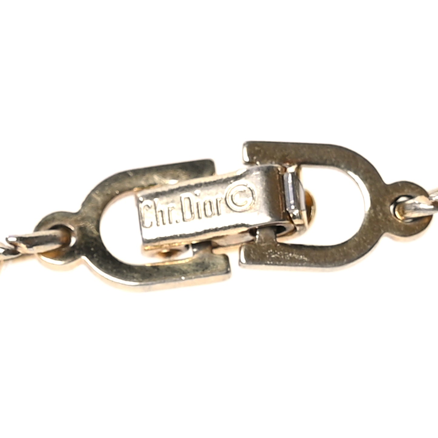 Metal CD Chain Bracelet Gold