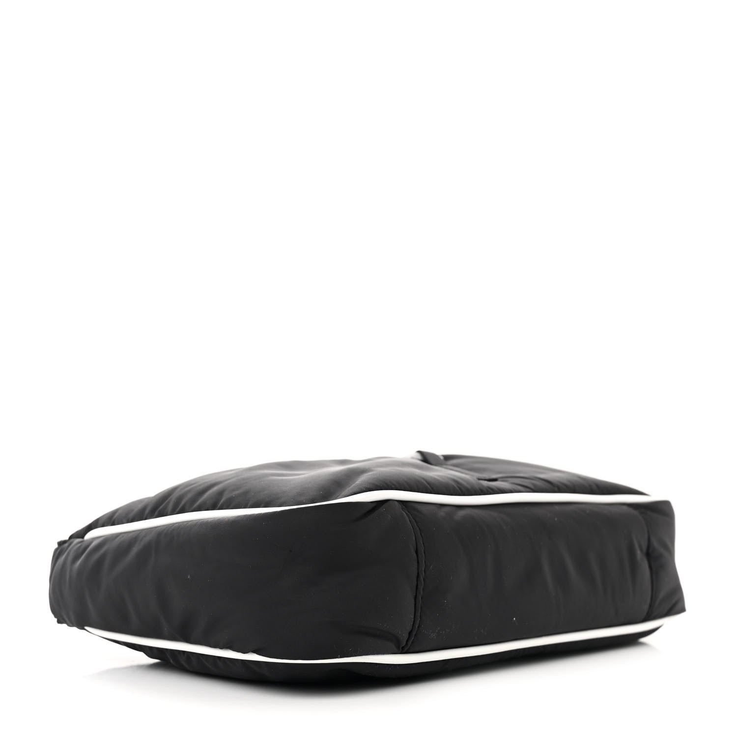 Saint Laurent Econyl Nylon Le 5 A 7 Hobo Black White 4 of 10