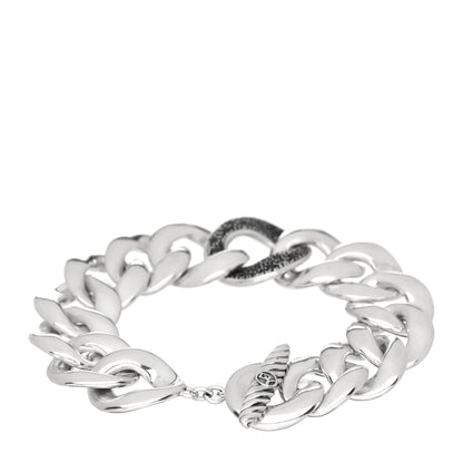 David Yurman Sterling Silver Black Diamond Large Cordelia Curb Link Bracelet 3 of 4