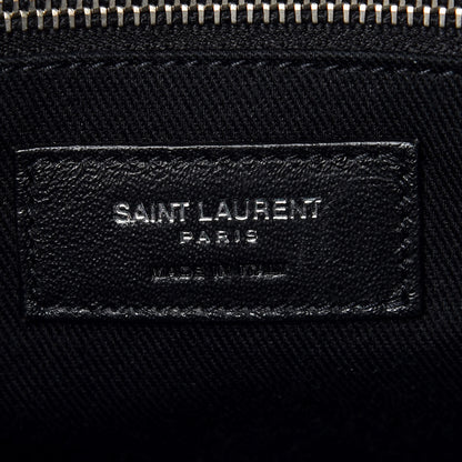 Saint Laurent Grained Calfskin Small Supple Sac De Jour Duffle Black 9 of 10