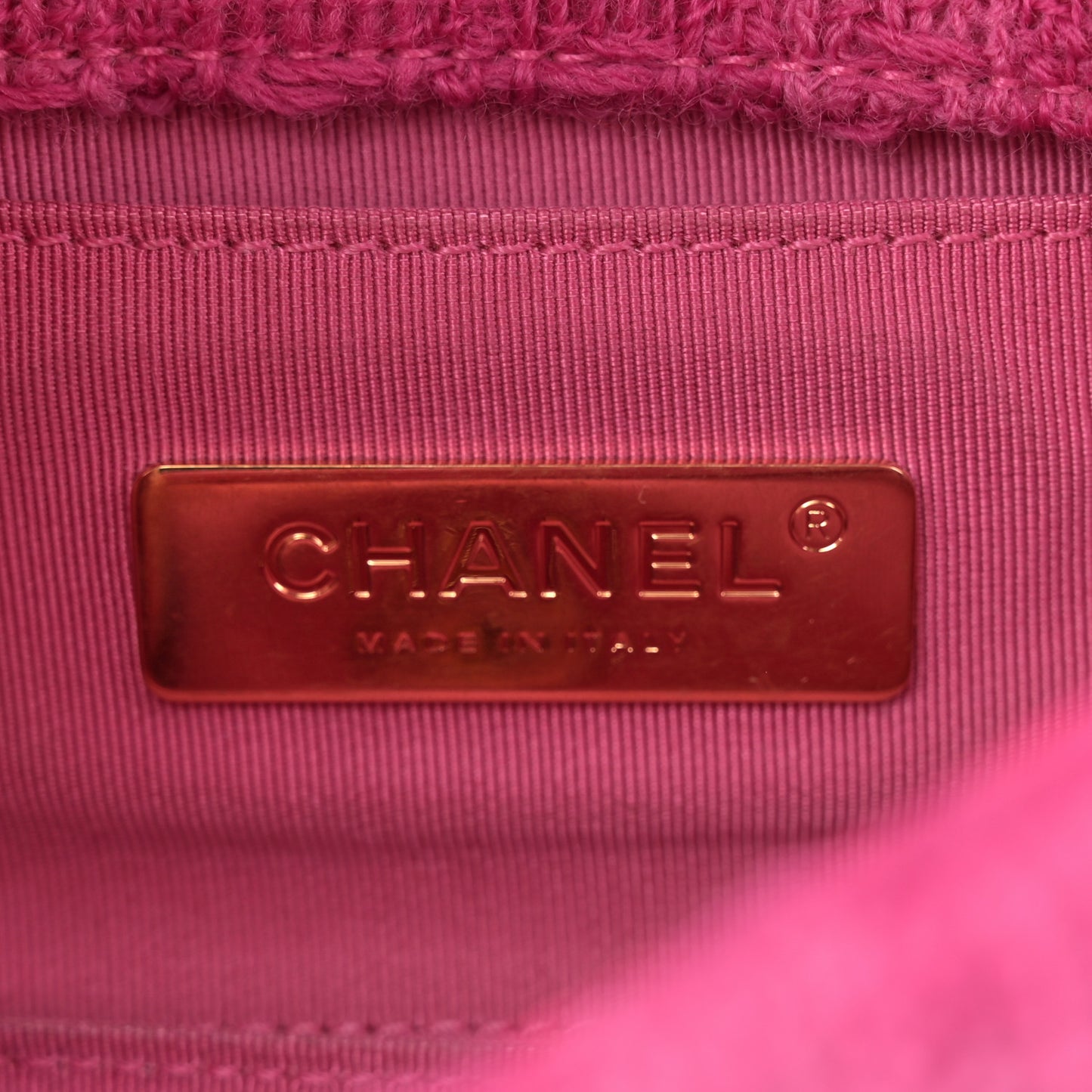 Tweed Quilted Chanel 19 Waist Bag Pink