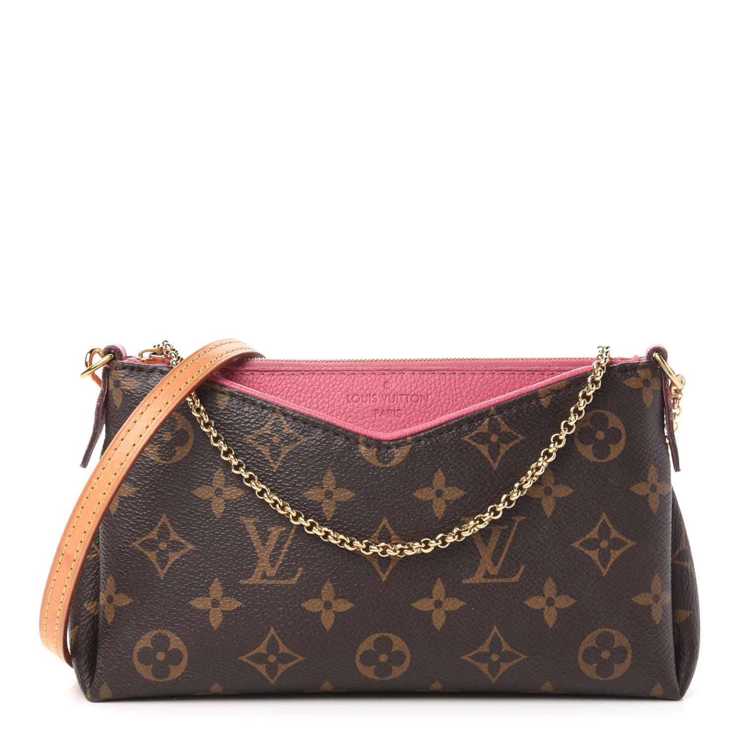 Louis Vuitton Monogram Pallas Clutch Rose Fizzy 1 of 10
