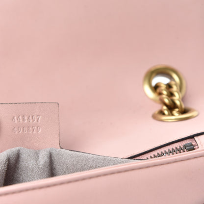 Gucci Calfskin Matelasse Small GG Marmont Shoulder Bag Perfect Pink 11 of 12