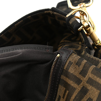 Fendi Fabric Jacquard FF 1974 Medium Baguette Tobacco Moro Black 8 of 16