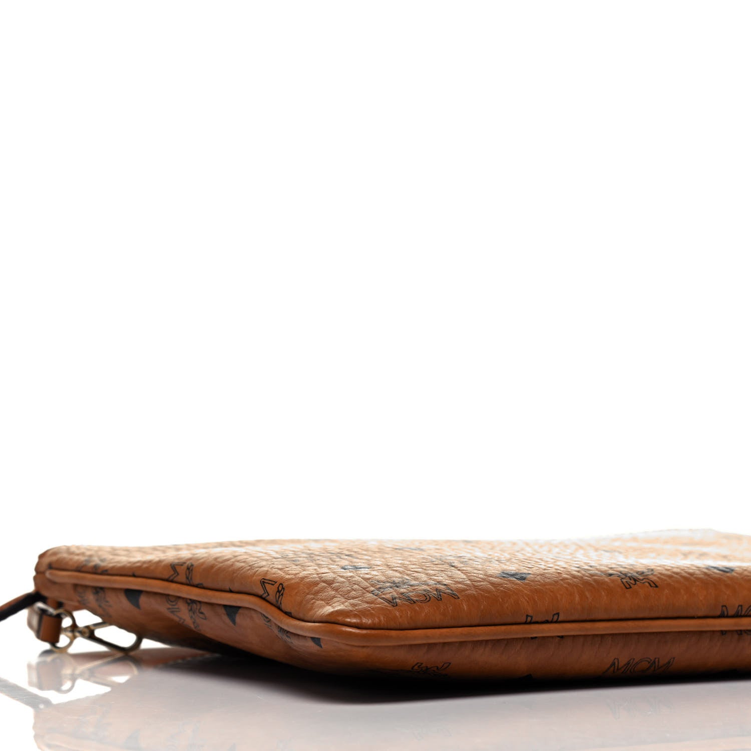 MCM Visetos Medium Crossbody Pouch Cognac 4 of 8