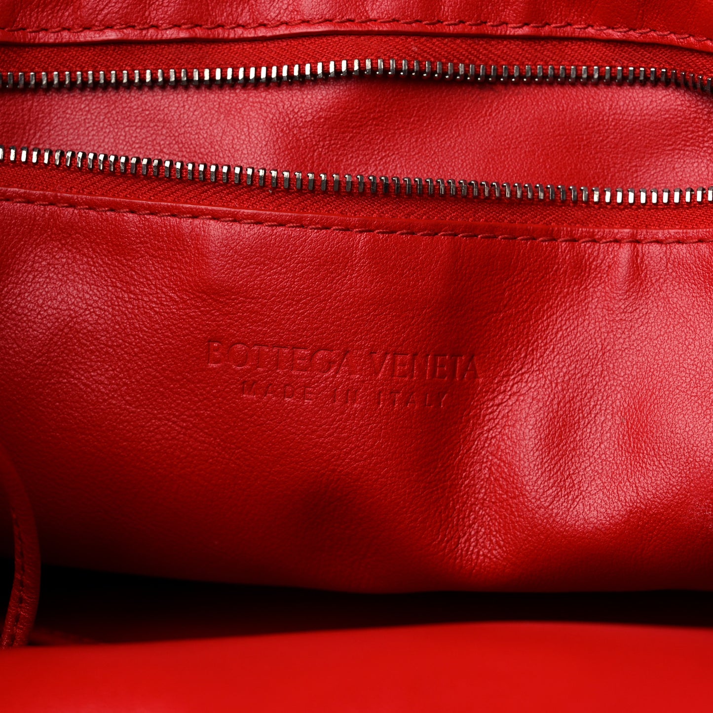 Nappa Intrecciato Tote Bag Red
