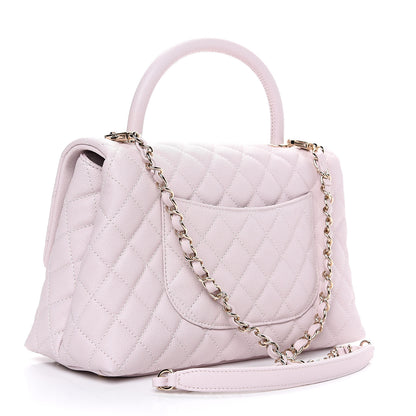 Chanel Caviar Quilted Small Coco Handle Flap Lilas Lilac 2 of 11