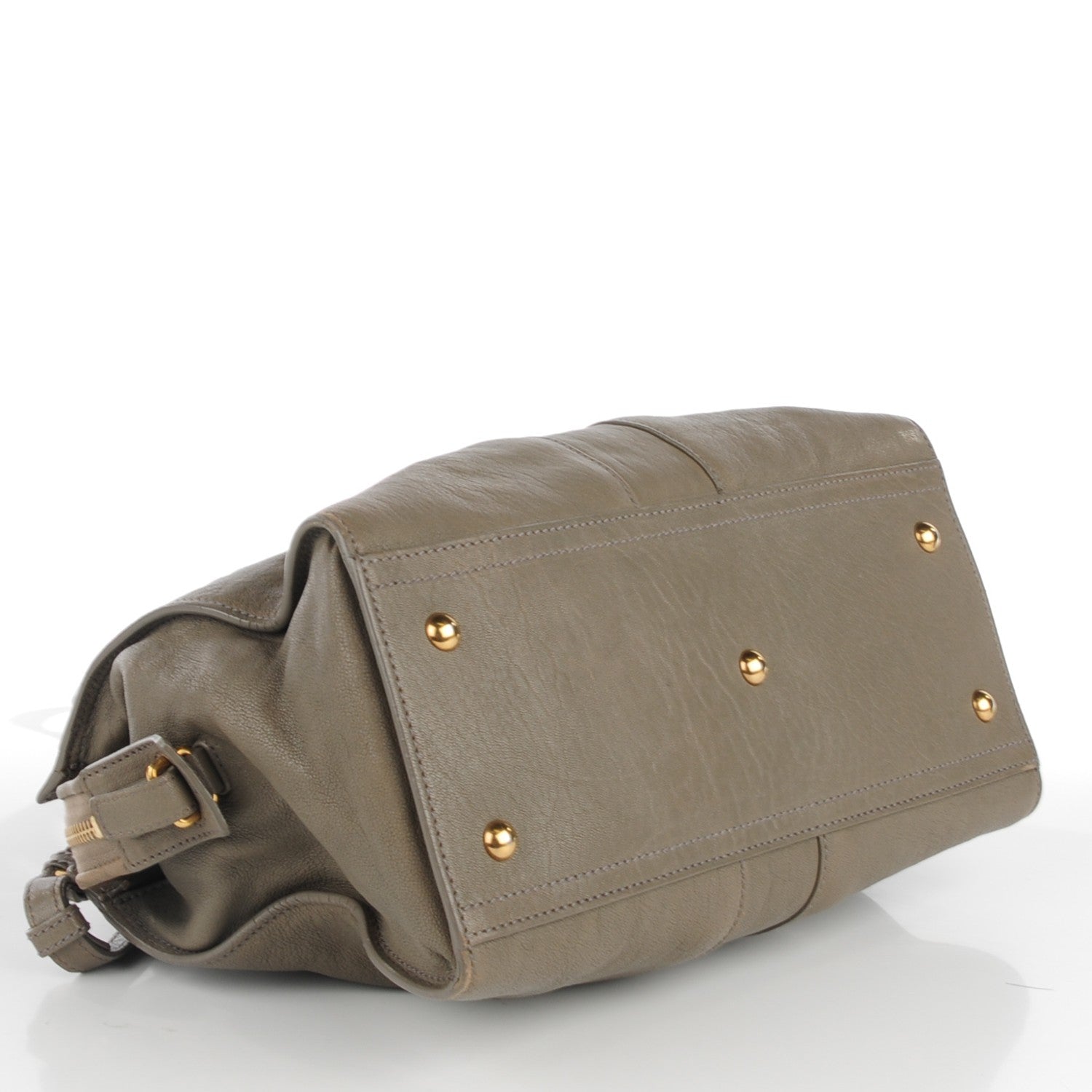 Saint Laurent Sheepskin Mini Cabas ChYc Grey 5 of 10