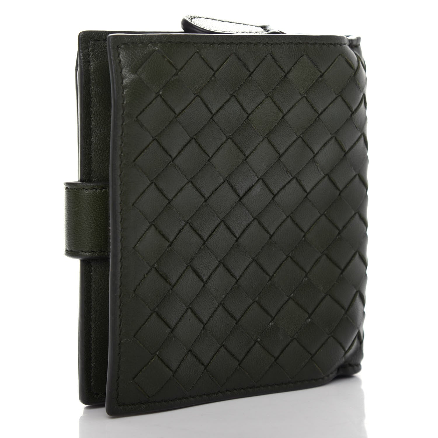 Bottega Veneta Nappa Intrecciato Mini Wallet Moss 3 of 9