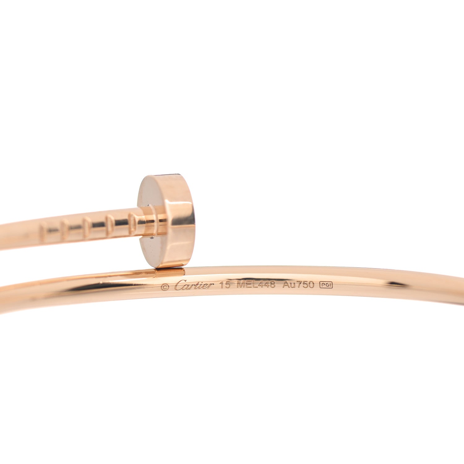 Cartier 18K Yellow Gold Small Juste Un Clou Bracelet 15 4 of 6