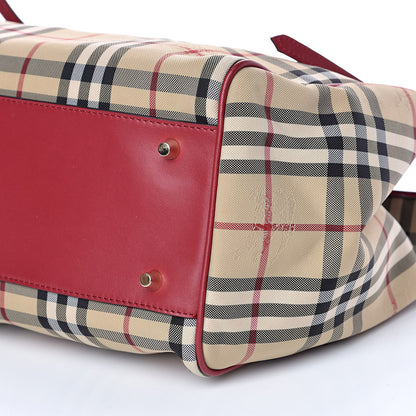 Burberry Horseferry Check Small Canterbury Tote Antique Rose 9 of 10