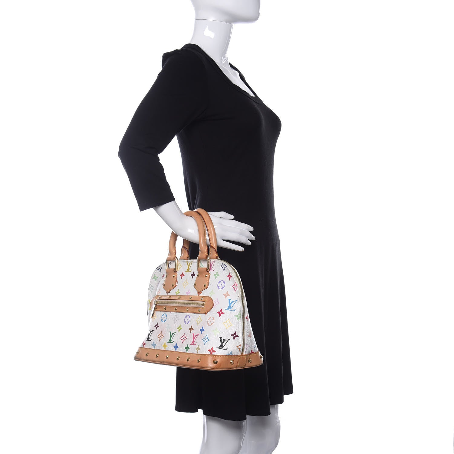 Louis Vuitton Monogram Multicolor Alma White 2 of 9