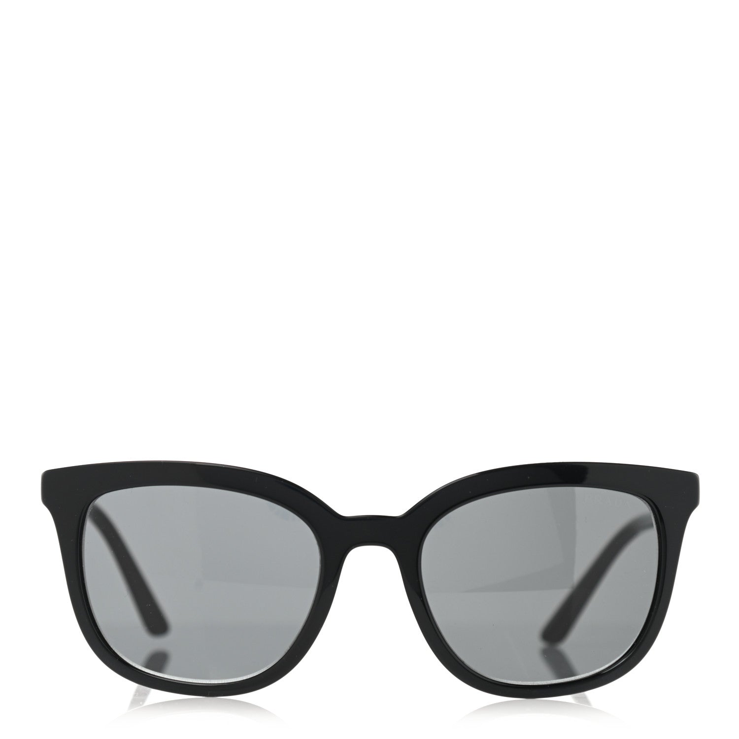 Prada Acetate Pillow Cat Eye Sunglasses SPR 03X Black 2 of 8